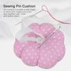New Sewing Needle Pin Cushion Pumpkin Shaped Holder Wrist Strap Craft DIY Tool (Pink)