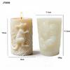 Kangaroo Silicone Mold Silicone  Kangaroo Mold Embossed Candle Mold Cylindrical For Home Decoration Gifts Handmade Workshops