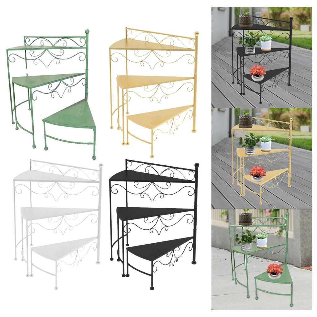 Mehrschichtiger Blumenständer Moderner Lagerregal, Blumenregal Pflanzenregale für Wohnzimmer Innen Außen Ecke