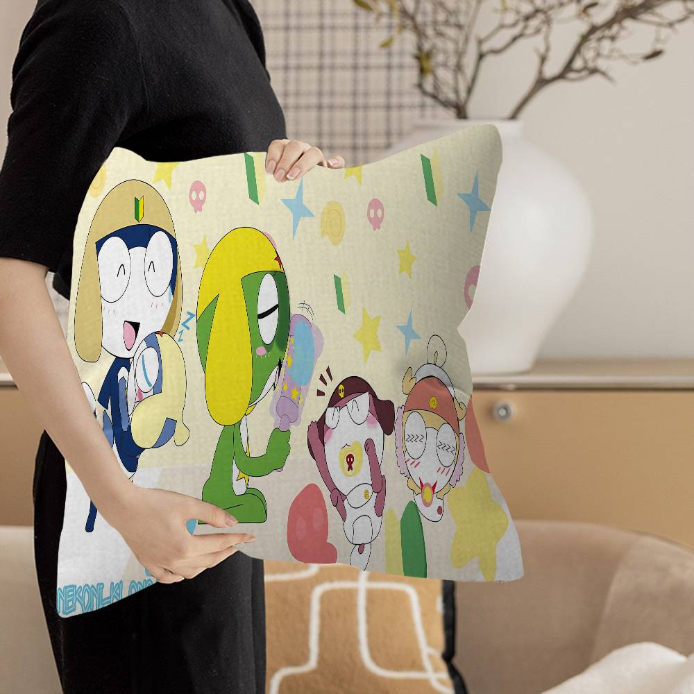 Classic Comedy Anime K-Keroro Personalized Pillow Cover Kids Bedroom Wild Party Decor Pillowcase Kid Birthday Shower Gift