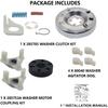 Upgraded 285785 Washer Clutch Kit 285753A Motor Coupling Kit & 4pcs 80040 Washer Agitator Dog Directly by Sikawai Fit for Whirl-pool Ken-more Washer