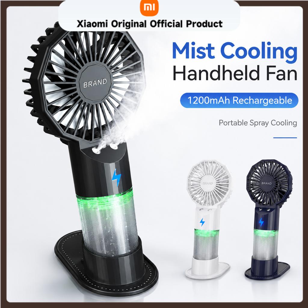 Xiaomi Dual Spray Handheld Mini Fan 1200mAh USB Rechargeable Portable Small Fan for Indoor Outdoor Travel Camping Office Home
