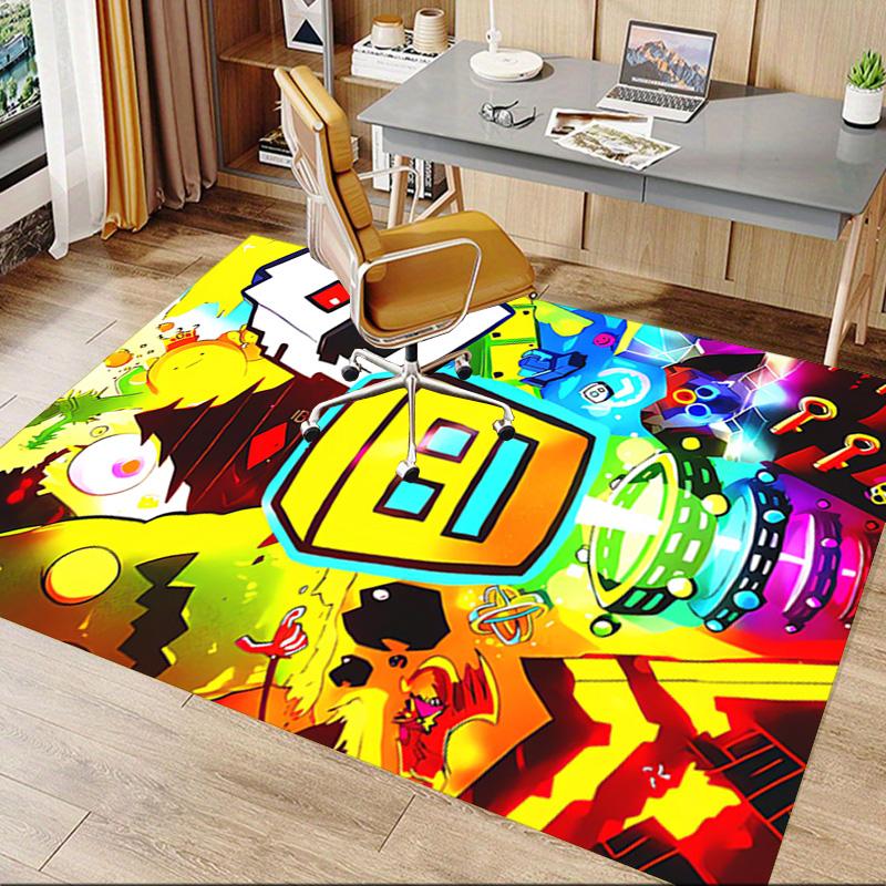 Robot Adventure Festival Carpet For Playroom Bedroom Living Room Sofa Home Decorkids Game Area Rug Nonslip Floor Mat