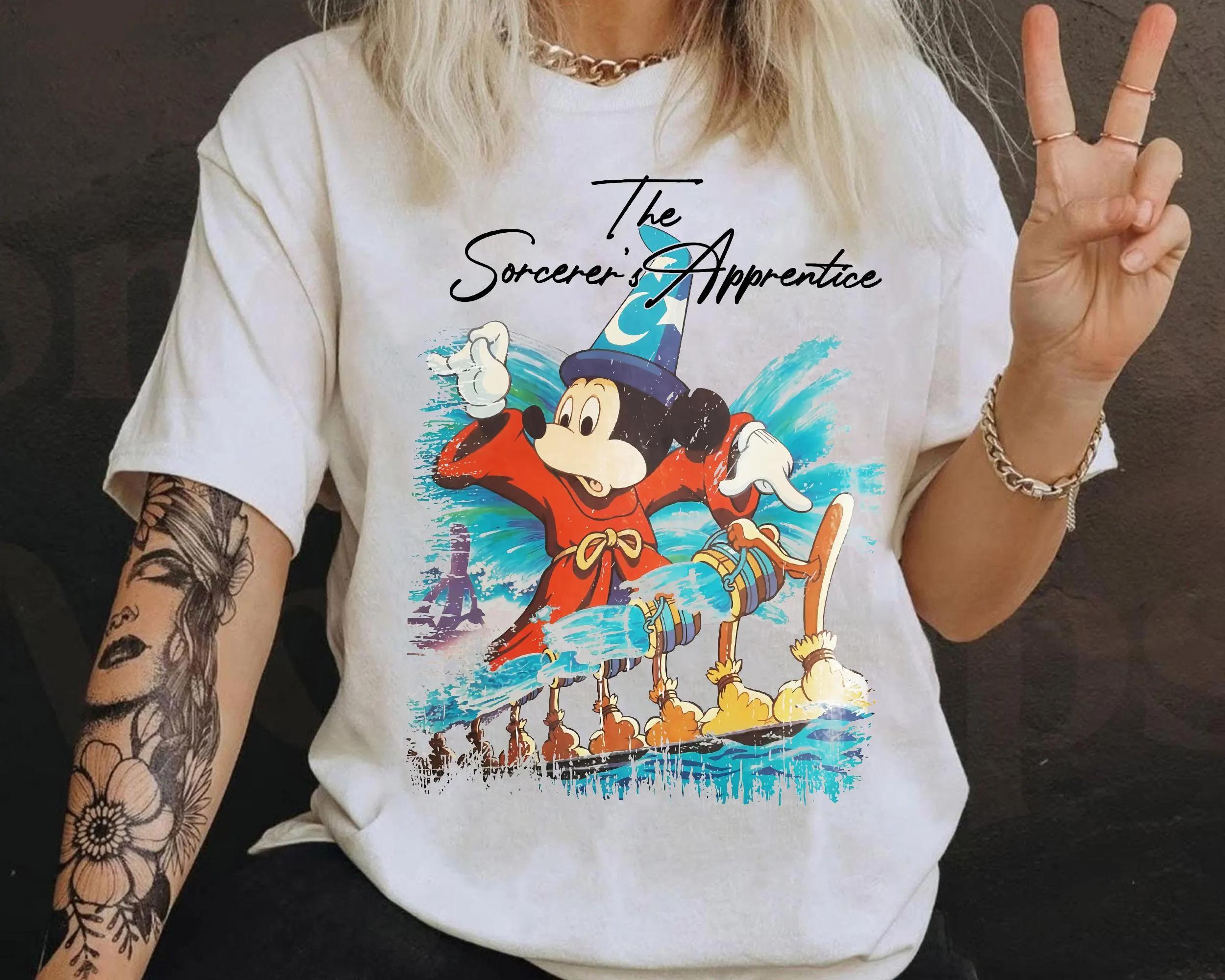 Mickey The Sorcerers Apprentice Shirt Fantasmic Disneys Hollywood Studios Disneyland Walt Disneys Fantasia Shirt S