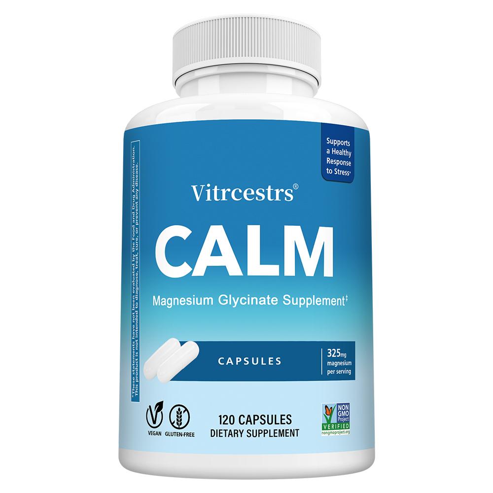 Magnesium Glycinate 325 Mg Dietary Supplement, 120 Capsules Per Bottle 120 Capsules