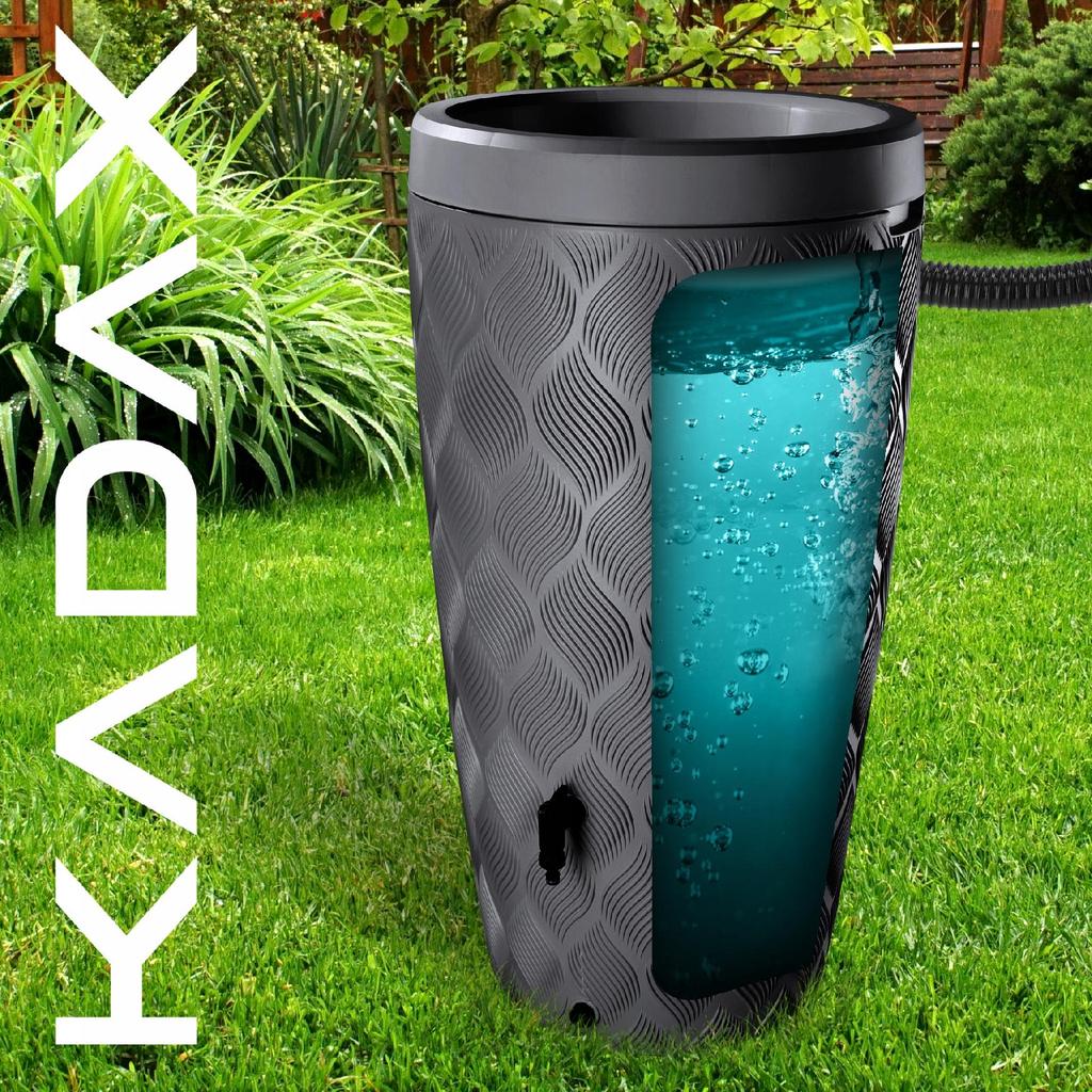 KADAX Rainwater Tank 240L Water Barrel Container With Tap Pot Large
