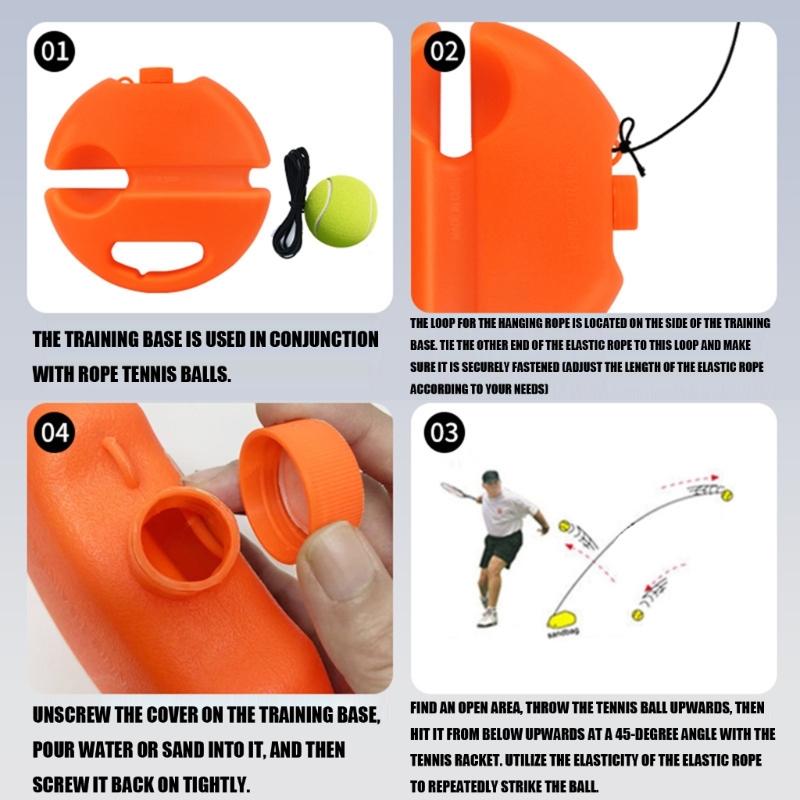 Tennis Trainer Rebounds Ball String Ball Solos Tennis Training Equipment Selves-Pracitce Tennis Practice Training Tool