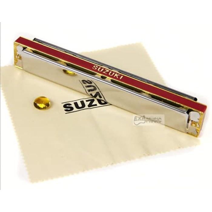 SUZUKI -24H C 24-Hole Diatonic Harmonica (C Key) Silver
