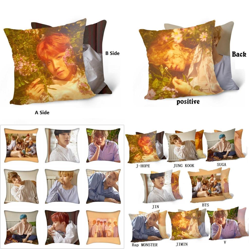 Bts Pillow Kpop Case Bangtan Boys Doublesided Love Yourself Pillow Cover