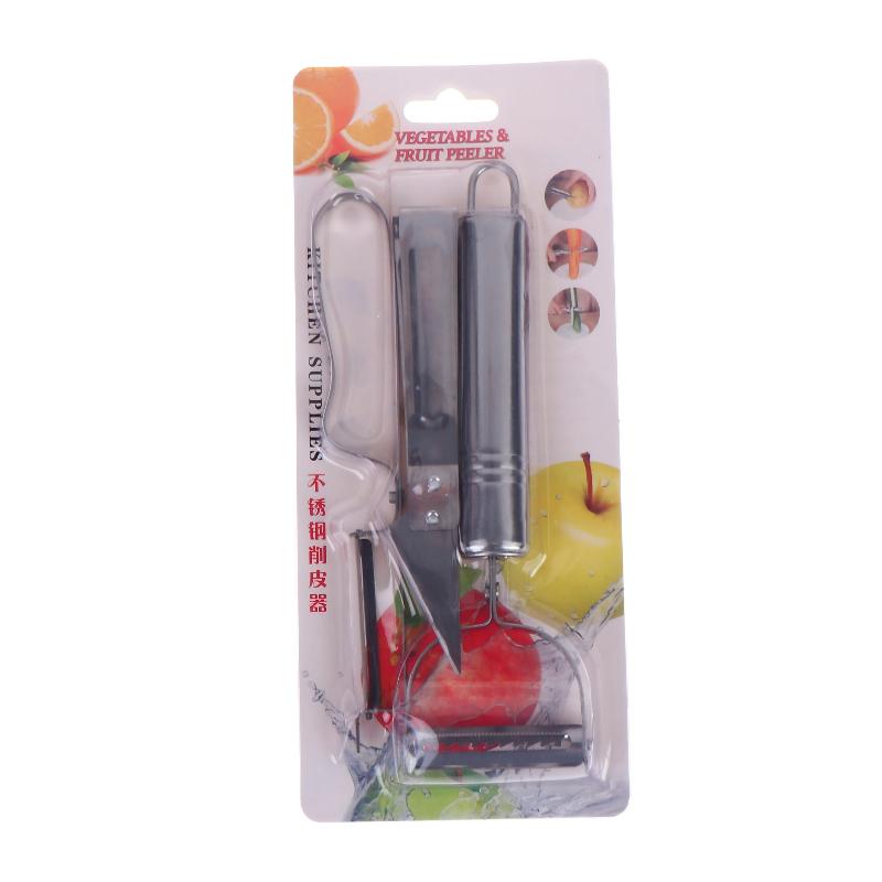 1/3Pcs Stainless Steel Vegetable Peeler Set Multifunctional Fruit Slicer Cutter Tools Potato Carrot Grater Julienne Peeler