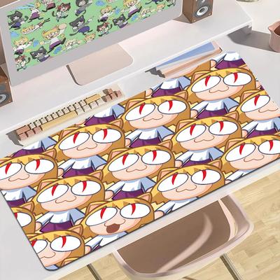 Anime Mouse Pad Large Neco-Arc Funny Unique Desktop Pad Game Mousepad Size For Large Edge Locking Game Keyboard Pad