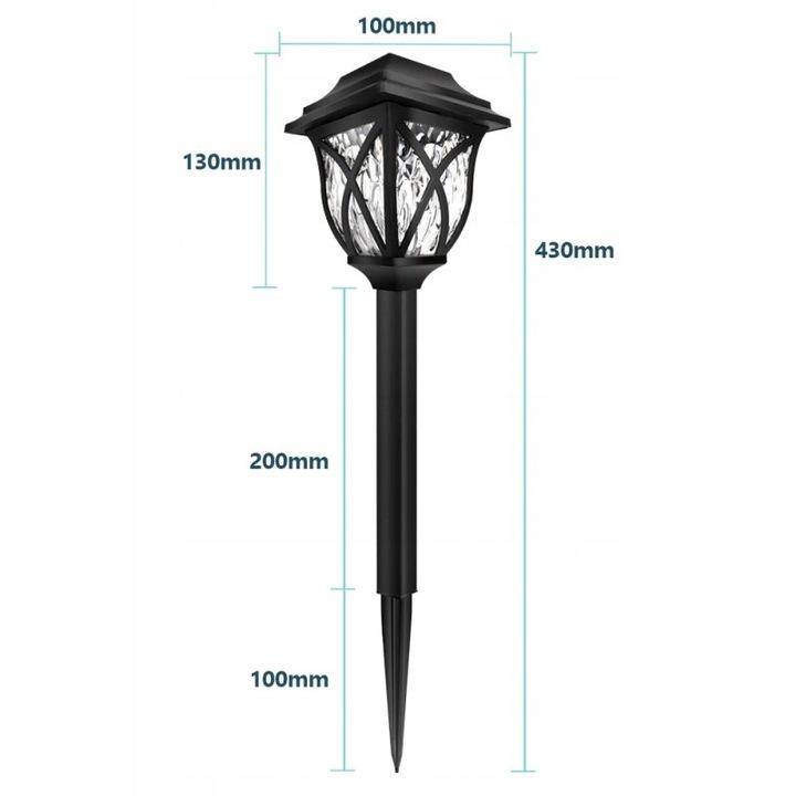Led Lanterns Stick-In Standing Lamp Garden Lighting Set Of 6 43Cm