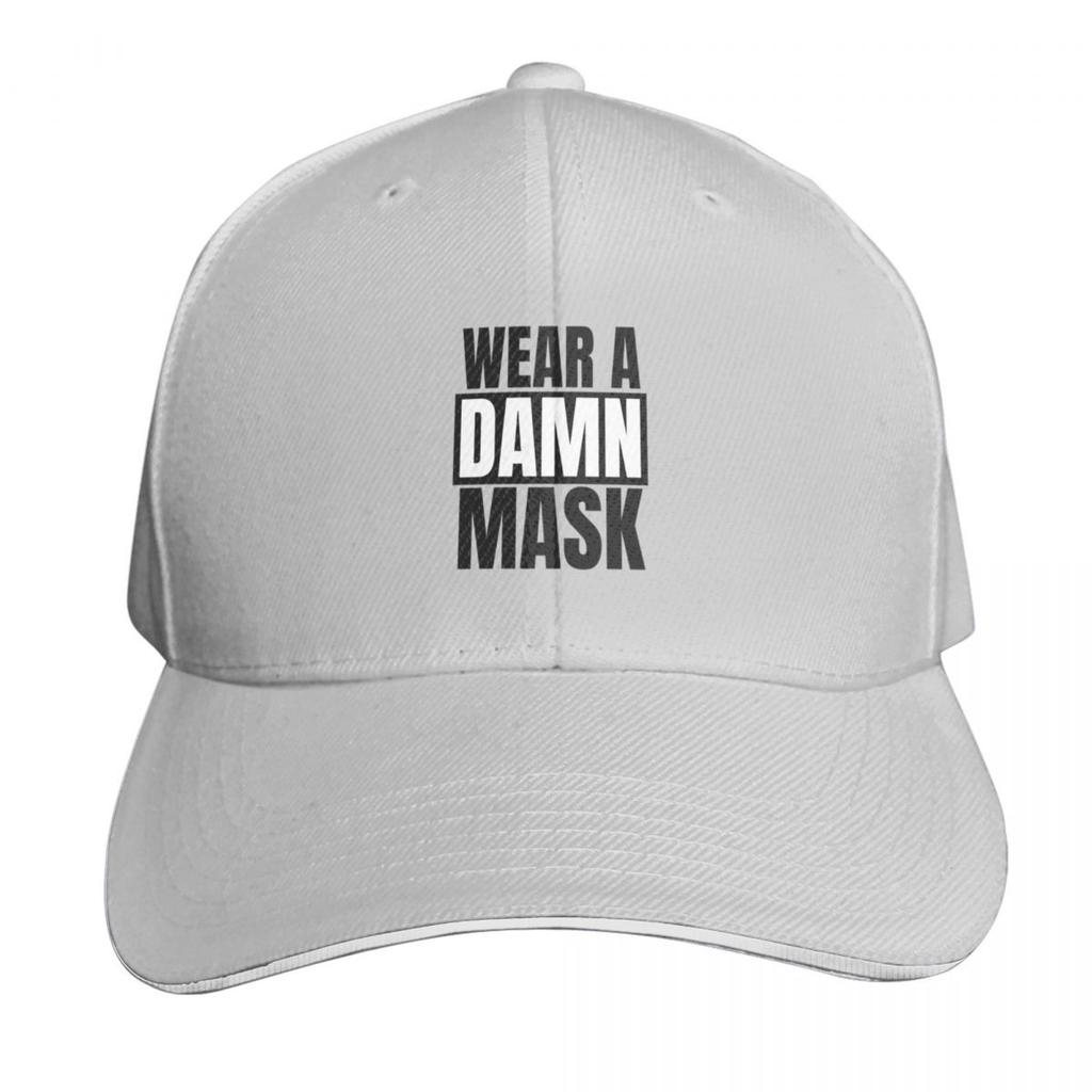 Wear A Damn Mask Baseball Cap fishing caps Unisex Luxury Hat tactical cap Kids Hat Womens Hats  Unisexs