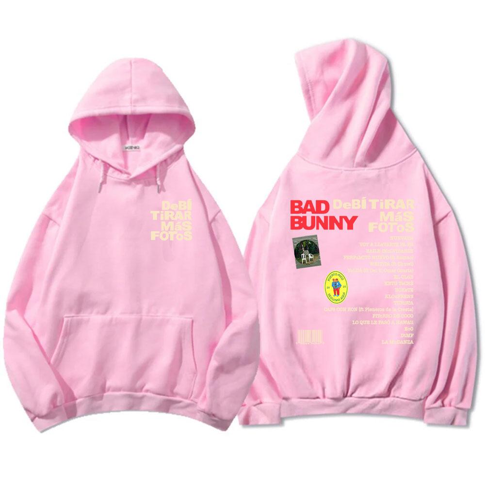 Unisex Streetwear Bad Bunny DTMF Hoodies 2025 New Album Debí Tirar Más Fotos Printing Sweatshirts Winter Comfortable Male Hoodie