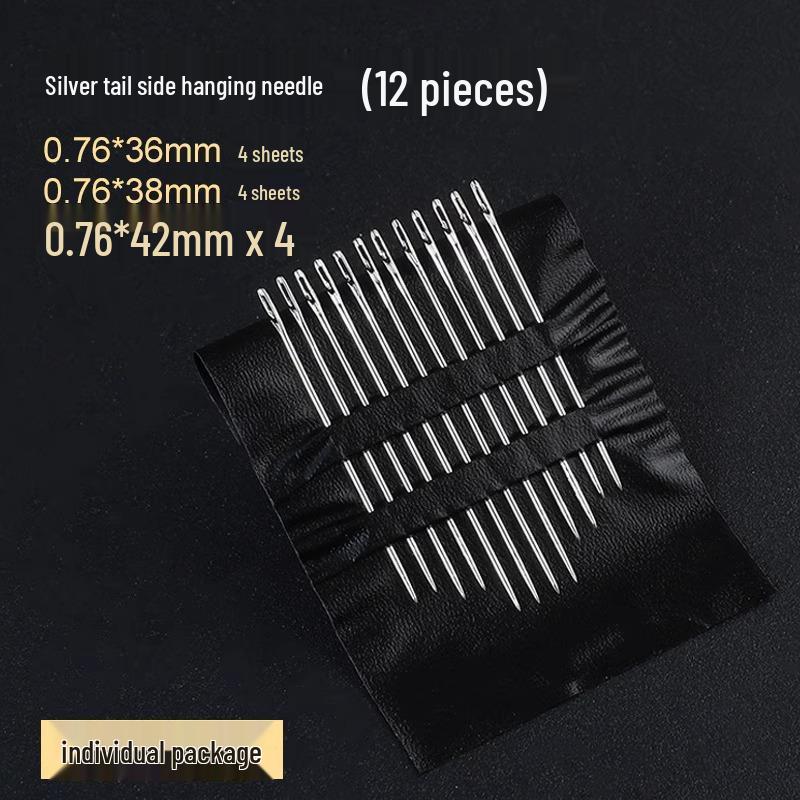 Easy-Thread Sewing Needles for Seniors & Visually Impaired - Ideal for Quilts, Comes with Needle and Thread Box