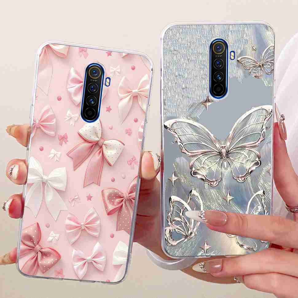 For Realme X 2 X2 Pro RMX1931 Case Cartoon Cat Simple Silicone Cover For Oppo Realmex2 Pro Phone Case Shockproof Bumper