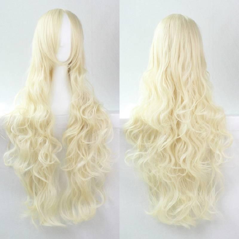 80cm Lange Wellenperücke in Lebhaften Farben Hochtemperaturfaser Ideal für Cosplay-Veranstaltungen
