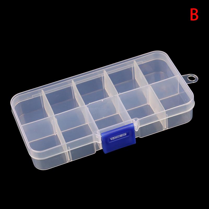 Plastic Box Container Screw Holder Case Practical Compartment Jewelry Organizer