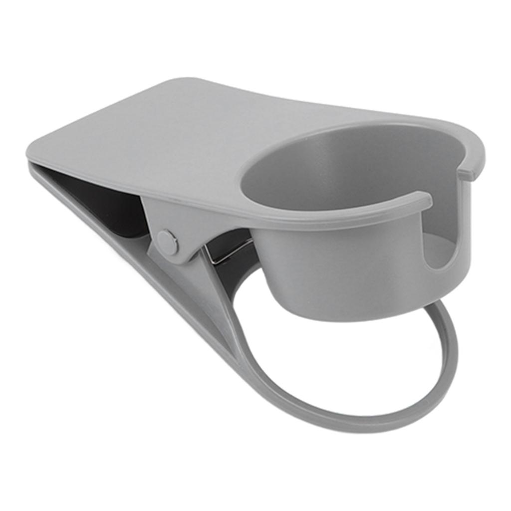 Cup Holder Clip Desk Side Glass Mug Bottle Clamp Stand Plastic for Home Office Storage