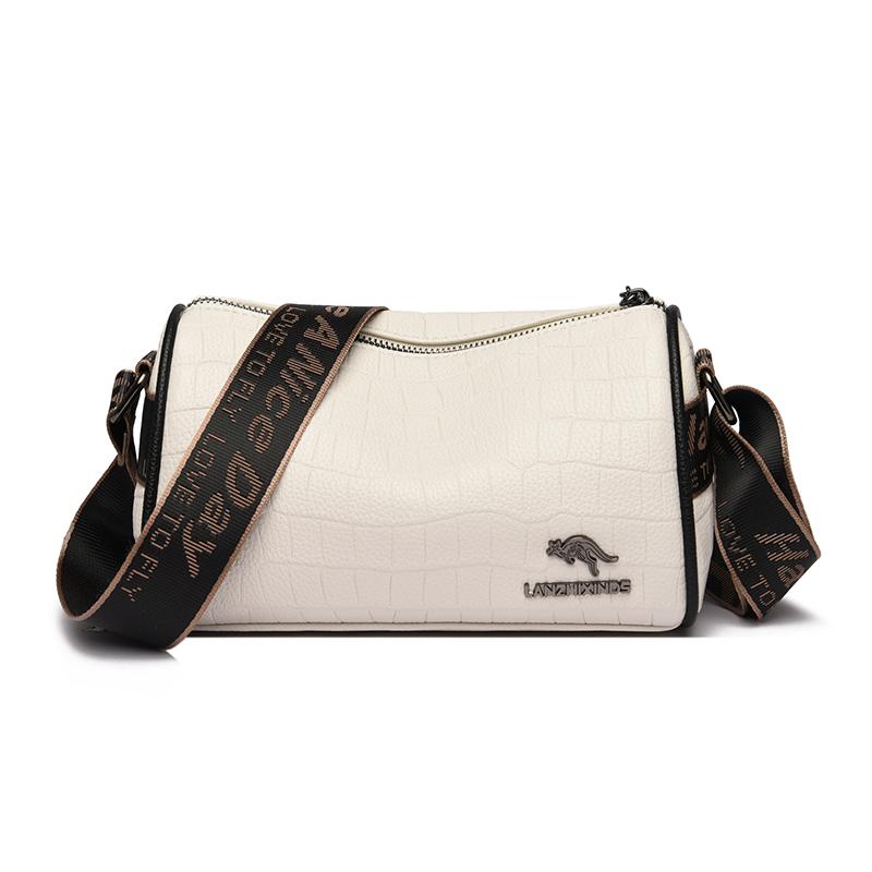 

Fashi Women s high-capacity PU Leather Crossbody Bags Casual Lightweight Shoulder Bag Handbag Tote Purse for Ladies Daily Use бежевый