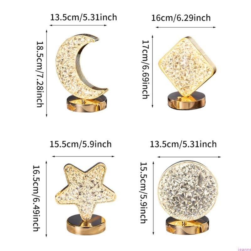Portable Wireless Nightstand Lamp with 3D Holographical Design and Soft Glowing Atmosphere Light Suitable for Kids Room