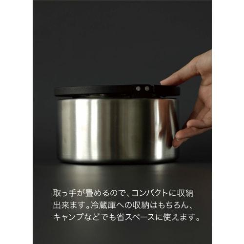 CB Japan Copan Stainless Steel IH Compatible 1.7L Flat Kettle with Tea Strainer
