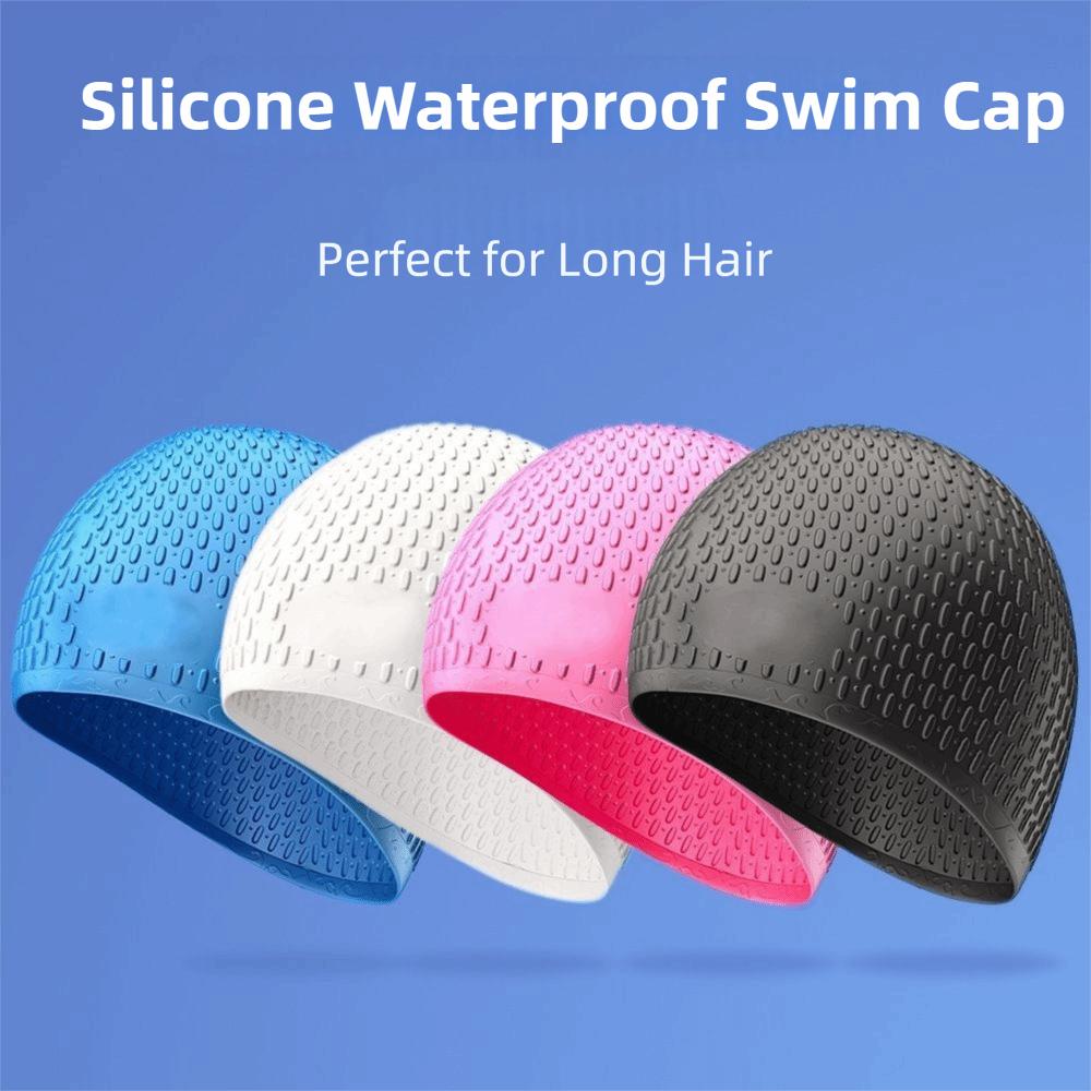 Soft Diving Hat High Elasticity Pool Headgear Durable Silicone Swimming Cap Pool