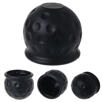 50mm Bară de remorcare Capac cu bilă Capac remorcă Cârlig de remorcare Universal din cauciuc negru Remorcă pentru rulotă Towball Protect Accesorii pentru stilul mașinii