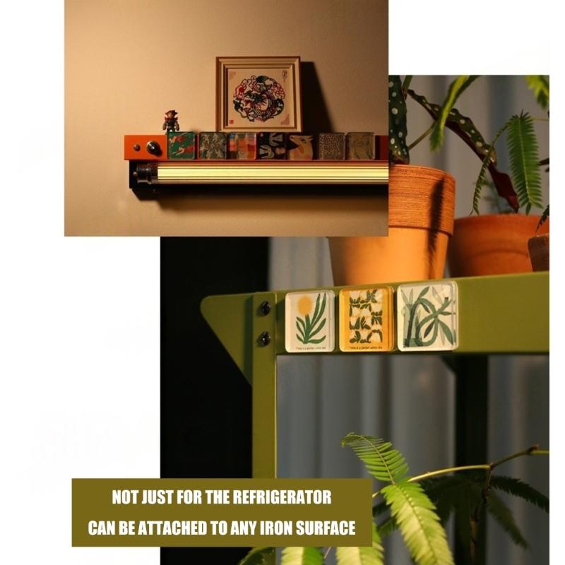 Hohe Transparenz Acryl-Magnete Bastelset Enthält magnetische Trägerplatten für einfache DIY Kühlschrank-Aufkleber Projekte