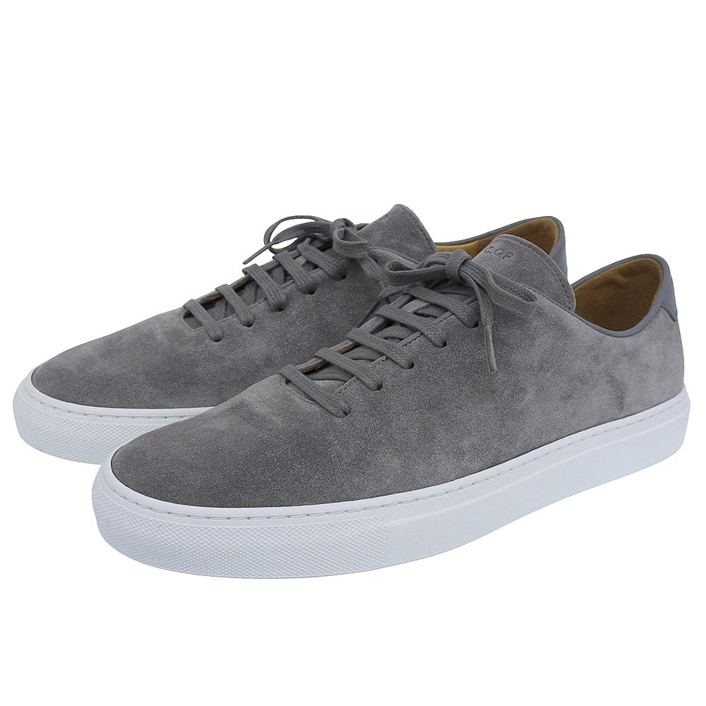 CQP GENOA Men's Suede Lace-Up Low-Top Sneakers, Gray, Size 10.8" Shoes 43 grayUsed