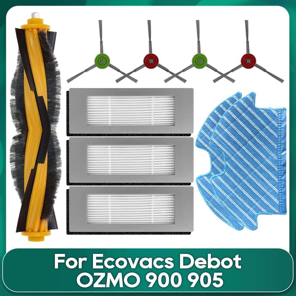 Fit For Ecovacs Debot OZMO 900 DN55 905 Roller Main Brush Hepa Filter Mop Cloths Robotic Vacuum Cleaner Accessories Replacement