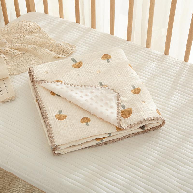 Bean Blanket: Pure Cotton Soft Gauze Baby Towel & Swaddle Quilt for Newborns and Children - Spring/Summer.
