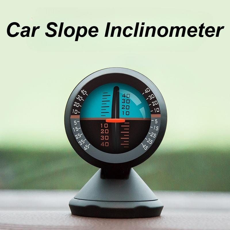 Car Slope Inclinometer Meter Outdoor Measure Tool Level Tilt Gauge  Indicator Slope Meter Gradient Interior Accessories