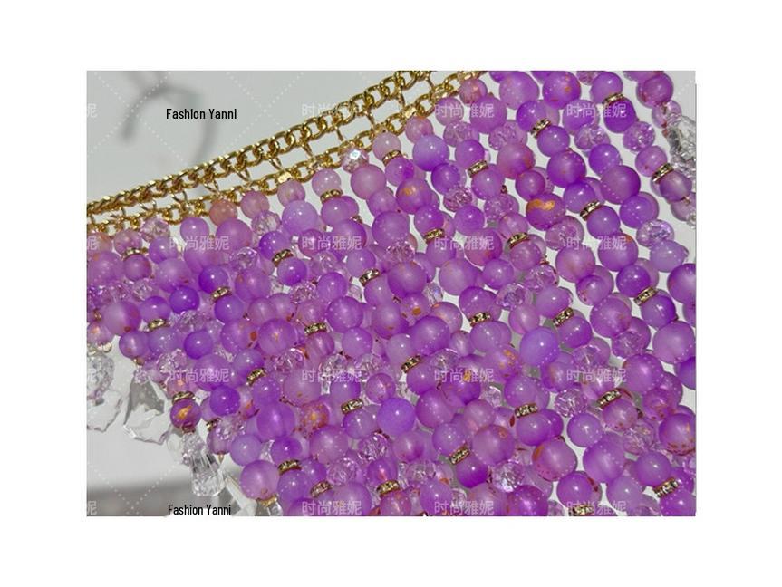 Yanni Hot Girl Perlen Körperkette Halskette und Midi-Rock Set