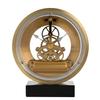 Wm.Widdop Round Skeleton Clock On Base