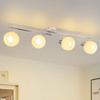 4-light Ceiling Light - NETTLIFE - 4 Hallway Lights - White - Metal - GU10 Adjustable 350°