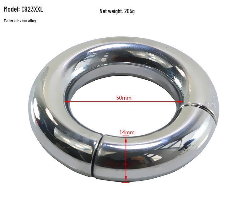 Chaqu Magnetischer Metall-Hahnring Anhänger Erotisches Spielzeug für Männer