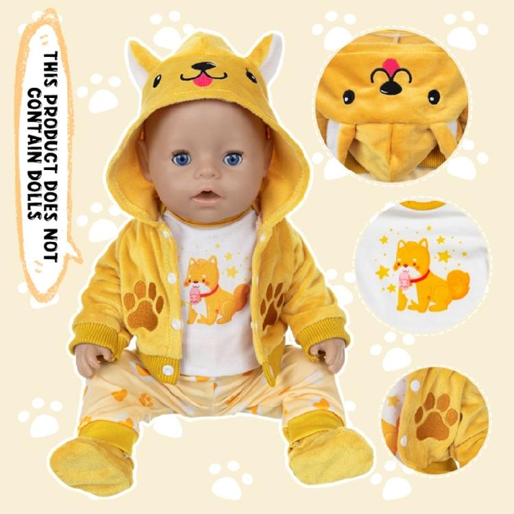 18Inch Doll Fashion Outfit with Quality Tailoring Doll Clothing Set Encourages Creative Costume Styling for Toddler Fun
