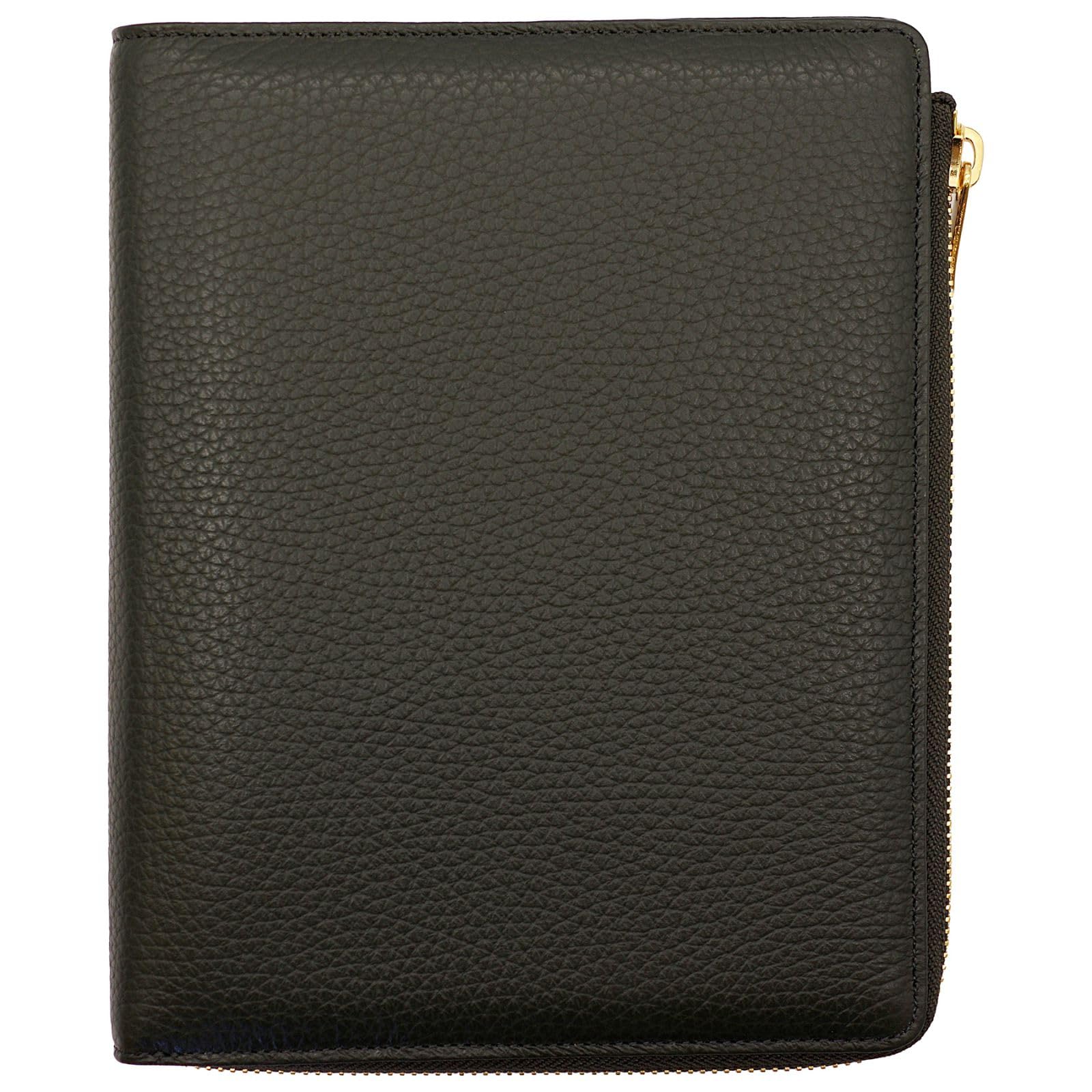 

QUOVADIS Genuine Leather System Organizer Cover Zip Timer17 French Classic Green QUOVADIS Timer17 qv936lzfcgr [Bible Size/Large Cover] зелёный