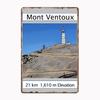 France Mont Ventoux Road Cycling Design Vintage Metal Plaques Tin Sign Interior Home Room Decoration Kitchen Wall Decor