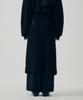 Teulimingbeodeu Linksle Texture Knit Set-Up Skirt [ Black ]