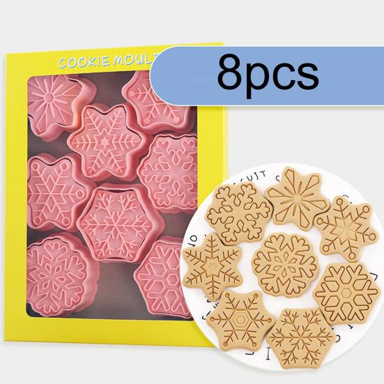 

Полезная нежная текстура ручной работы, легко чистящиеся формочки для печенья в форме снежинки для домашнего использования, форма для печенья