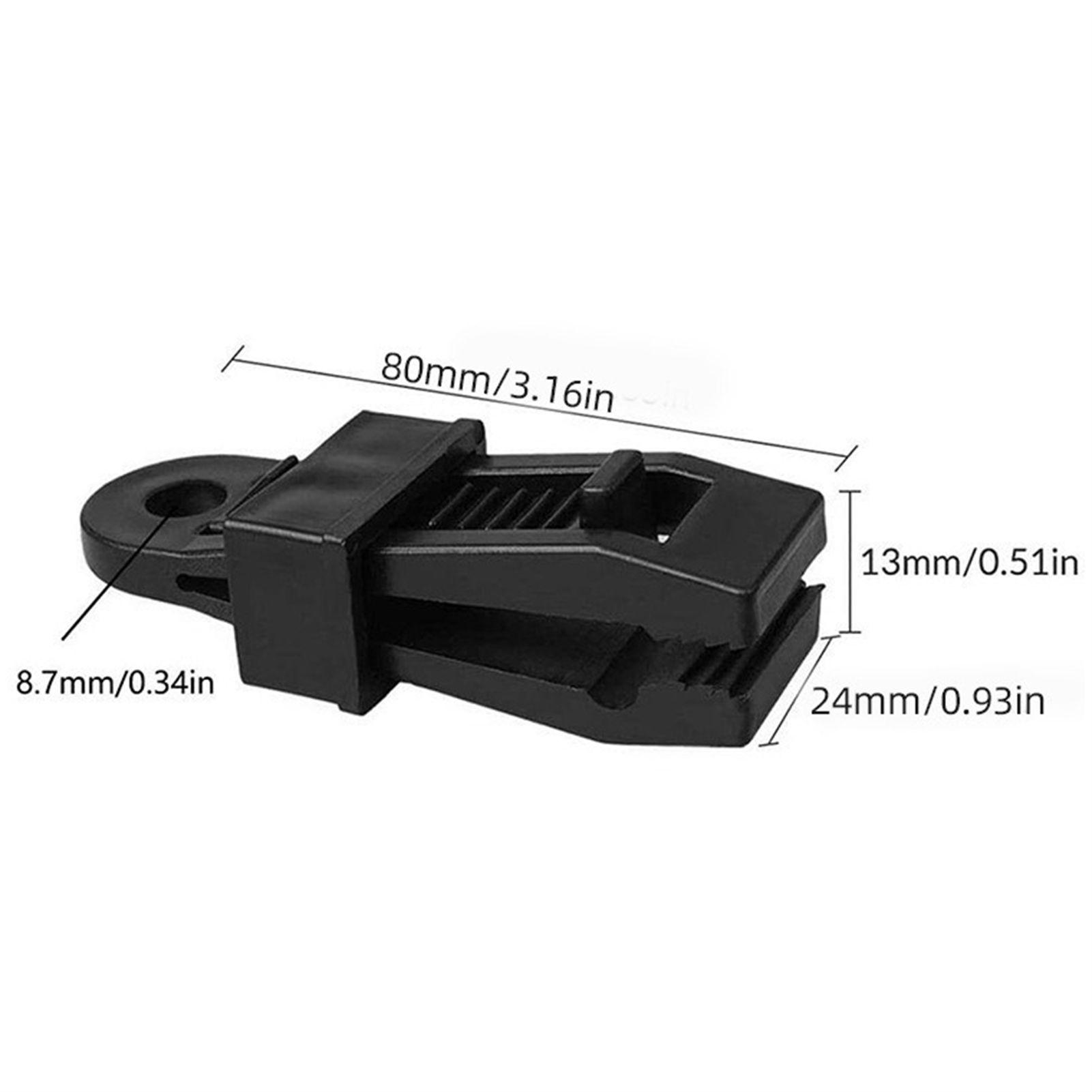 

20Pcs Tarp Clips Heavy Duty Lock Grip Clamps Pool Cover Tent Fasteners Holder Windproof for Canopy Awnings Outdoor Camping