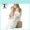 Charmante Harz-Mutter-und-Baby-Figur für Zuhause Schlafzimmer Dekorative Akzent Geschenk
