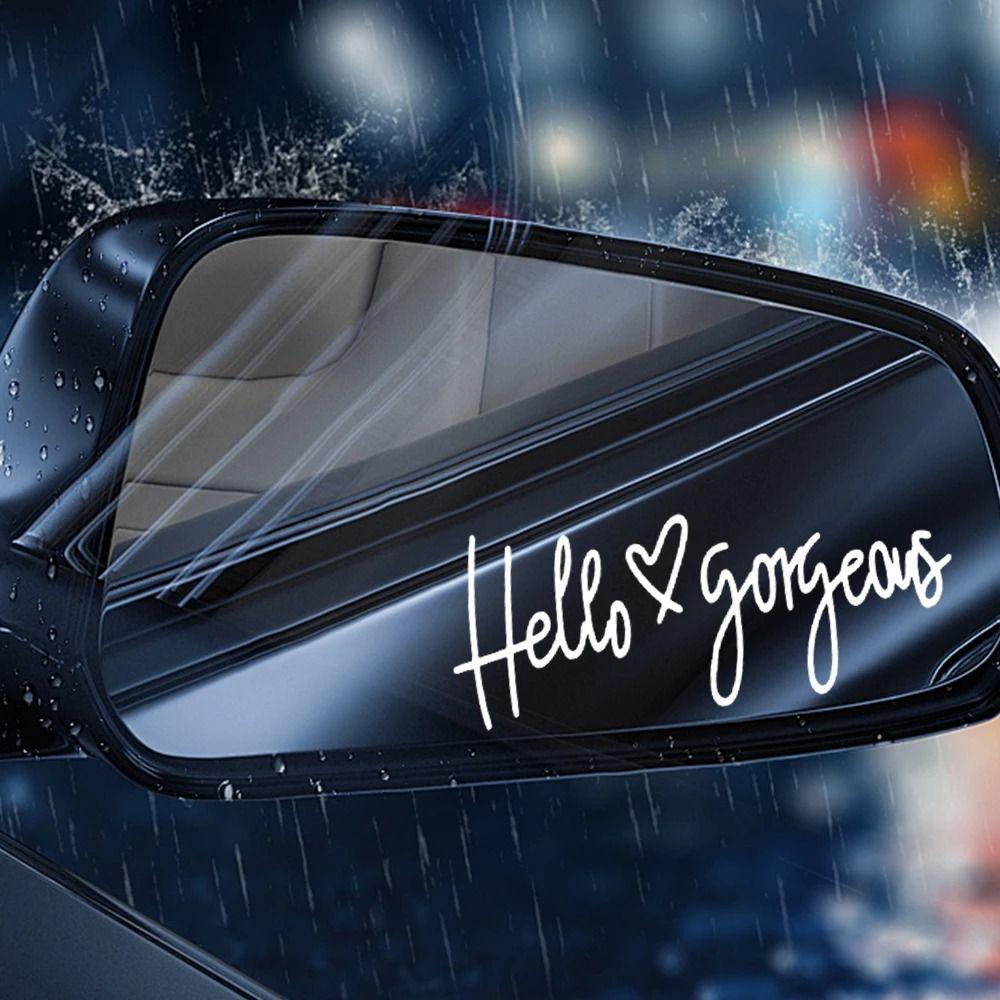 Hello Gorgeous Hello Gorgeous Cartoon Sticker Reflective Hello Gorgeous Decals Window Trunk Bumper