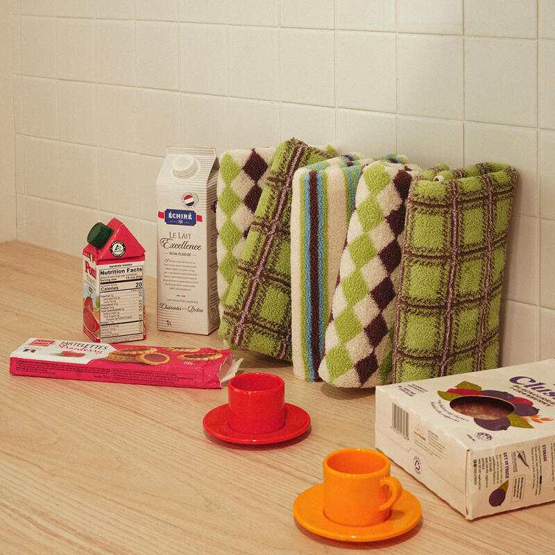 3P Exclusive Hotel Towel Luxury Towel Set Tartan Green 3P