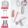 Bling Rhinestone 10ml Refillable Perfume Spray Bottle Easy Refillable Empty Perfume Dispenser Aftershave Atomizer Spray Bottle