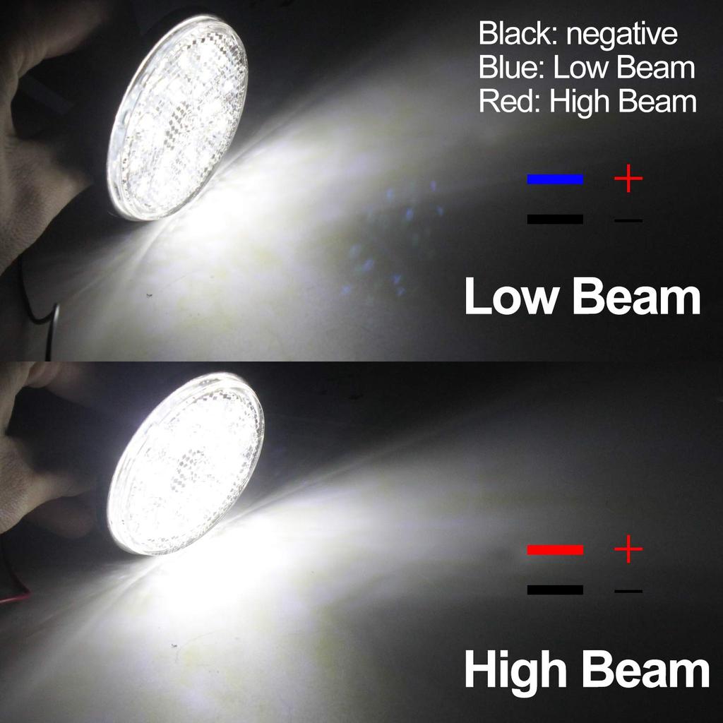 Motorrad LED Reflektor Auto 24 Reihen Seitenmarkierungsleuchte Blinker Zusätzliche Bremse