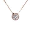 S925 Sterling Silver Moissanite Pendant: 2 Carat Diamond Clavicle Chain - Trendy Luxury Round Bag Design for Women