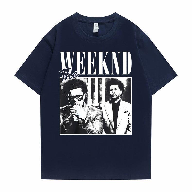 

2026 Summer Pop Singer Artist Weeknd Print Tops Tees Clothes Female Tshirt Unisex Cartoon Tee Short Sleeve Fashion Girls T Shirt S